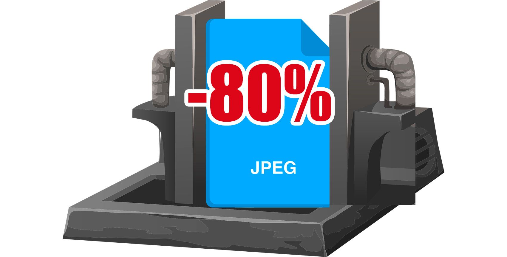צמצם את קבצי ה-JPEG.