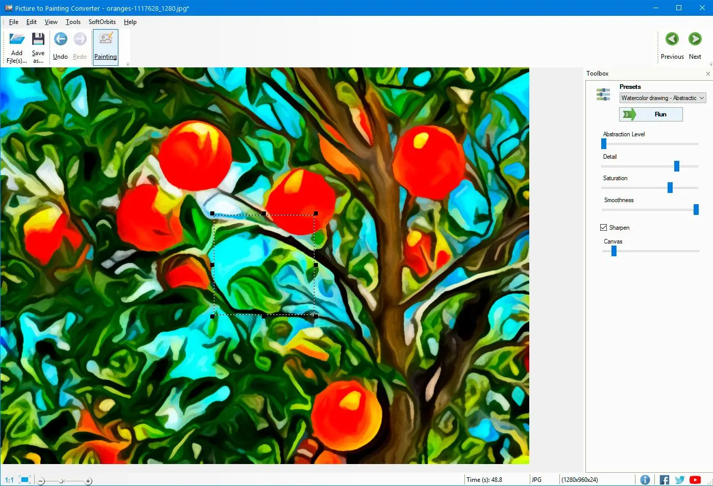 Picture to Painting Converter תמונת מסך.