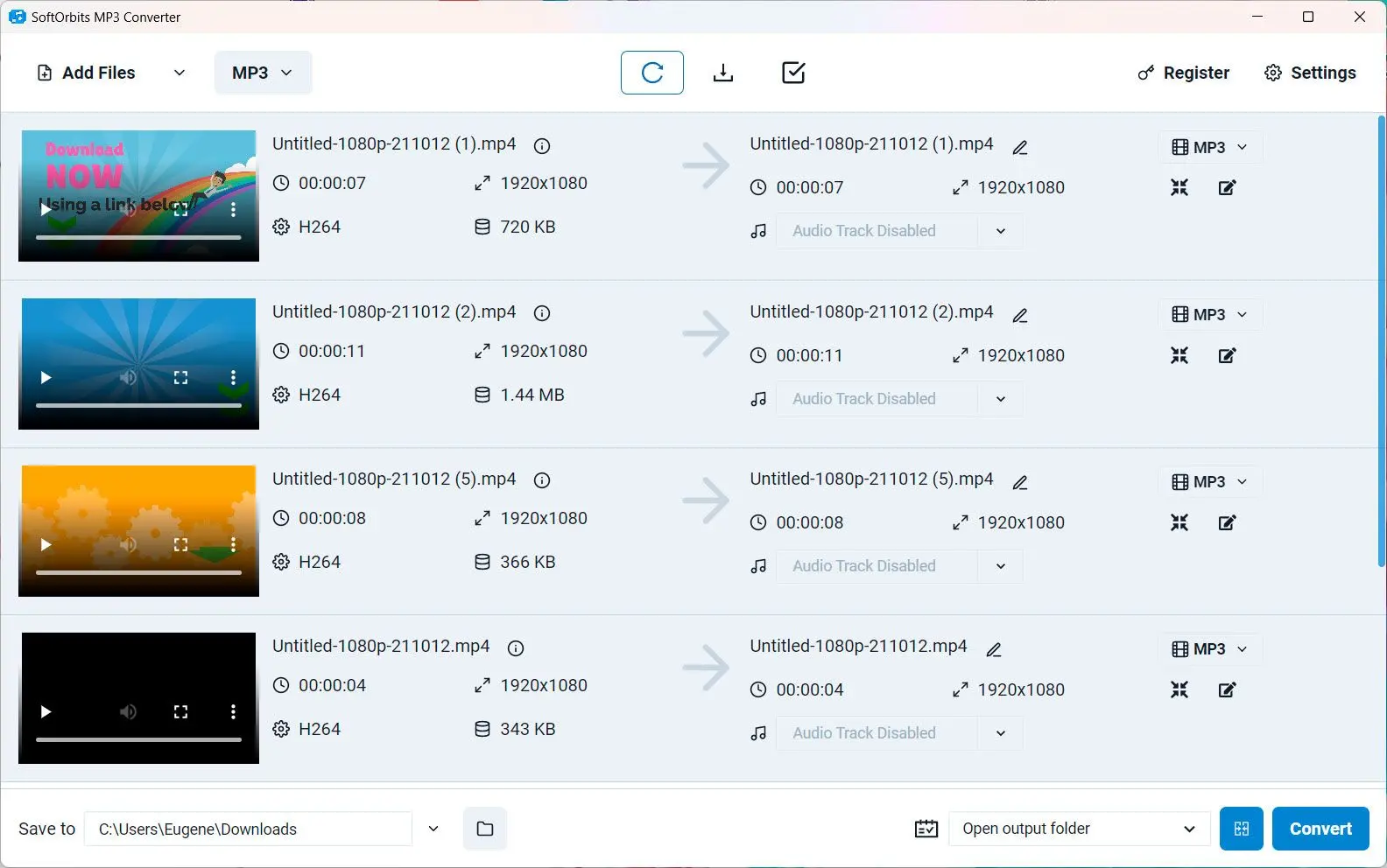 SoftOrbits MP3 Converter תמונת מסך.